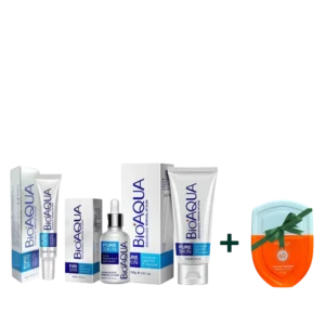Kit limpieza pure skin da una regulación eficaz, la secreción de aceite facial equilibrada. Reduce los poros abiertos, mejorar la elasticidad de la piel. Mantiene la cara limpia y fresca. Elimina el acné, marcas de acné y repara los daños en la piel. Kit limpieza pure skin repara cicatrices, dejando la piel suave y delicada.  Crema 30 gr, Suero 30 ml, Limpiador 100 gr