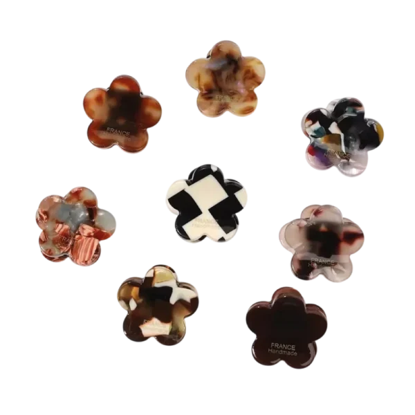 Pinza mini flor x2