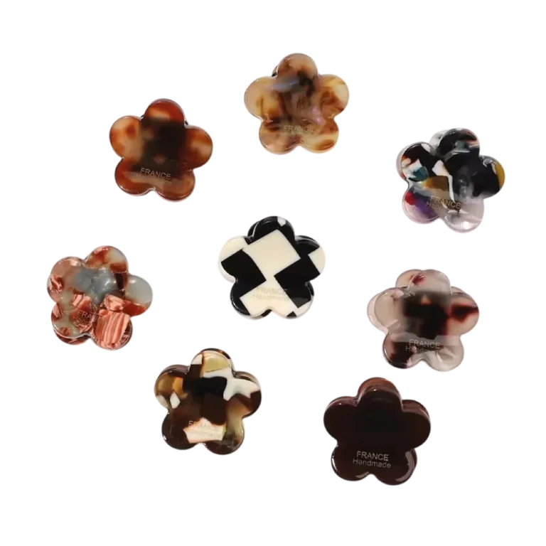 Pinza mini flor x2