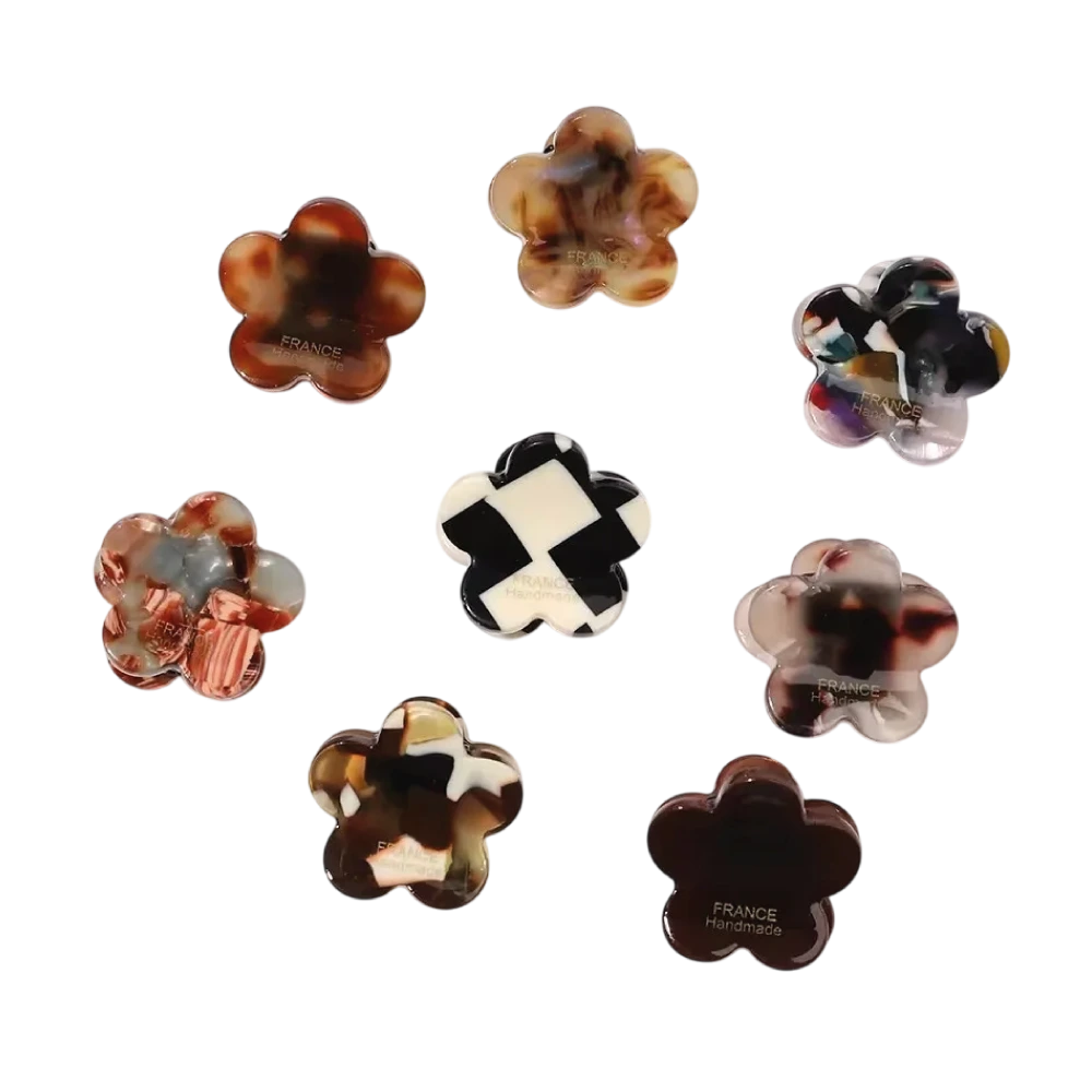 Pinza mini flor x2